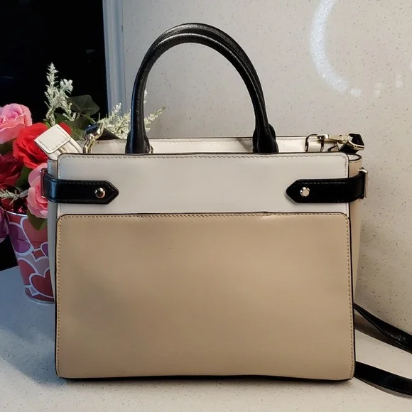 KATE SPADE 3 tone Saffiano leather crossbody bag - Picture 4 of 12